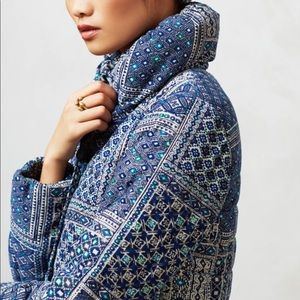 Quilted Anthro Pilcro Puffer Jacket
